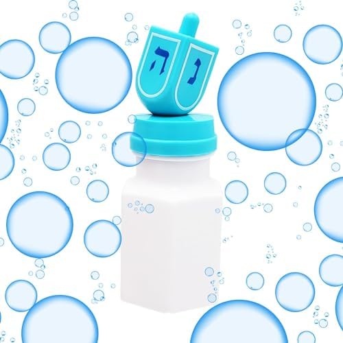 The Dreidel Company Hanukkah Neon Bubble Maker Pack of 12