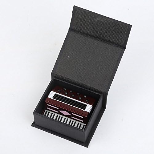 Miniature Accordion with Wooden Case Collectible Decor