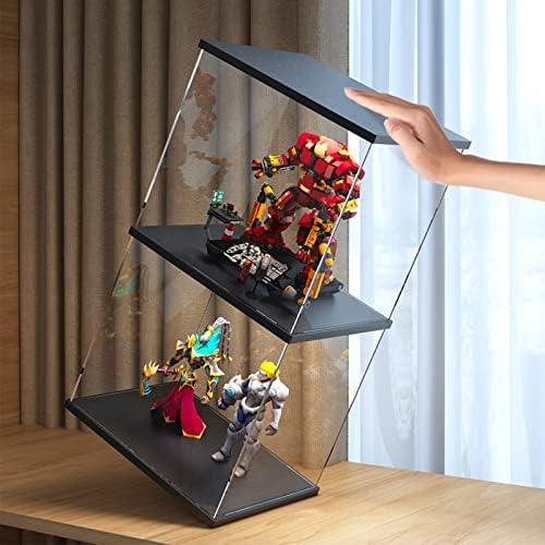 Black Acrylic Display Case for Collectibles 79x59x138 Inch