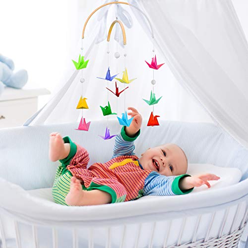 Tatuo Wooden Wind Chime Mobile Crib Bed Bell Ceiling Hanging DIY Kit