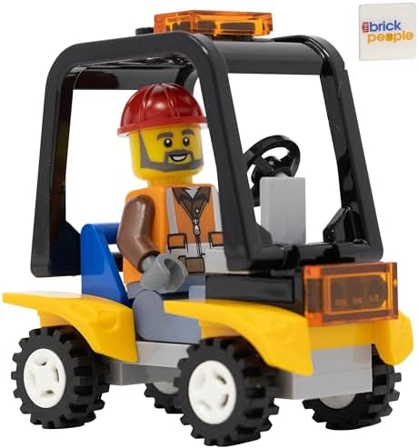 LEGO City Airport Construction Worker Minifigure with Service Car