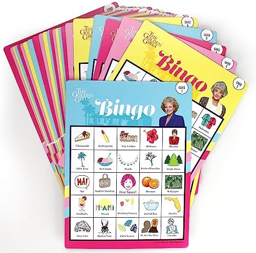 Golden Girls Bingo Game for 2-16 Players