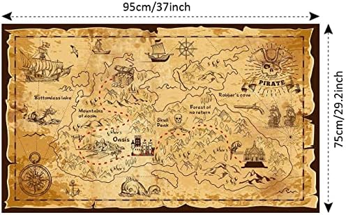 Pirate Spyglass Telescope Treasure Map Compass Kids Toy Set