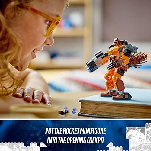 LEGO Marvel Rocket Mech Raccoon Action Figure for Kids 6