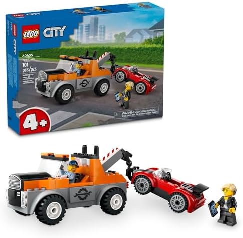 LEGO City Tow Truck Sports Car Repair Set 60435