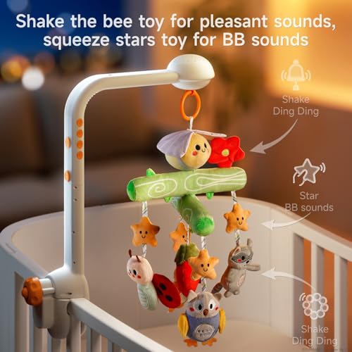 TUMAMA Crib Mobile with Music and Lights