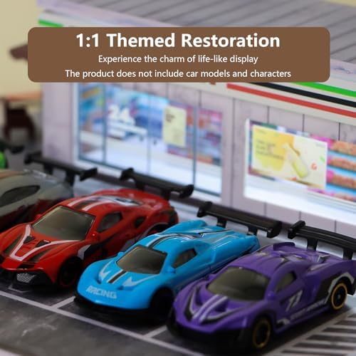 ZAWALUD 164 Model Car Display Case with LED Lamps