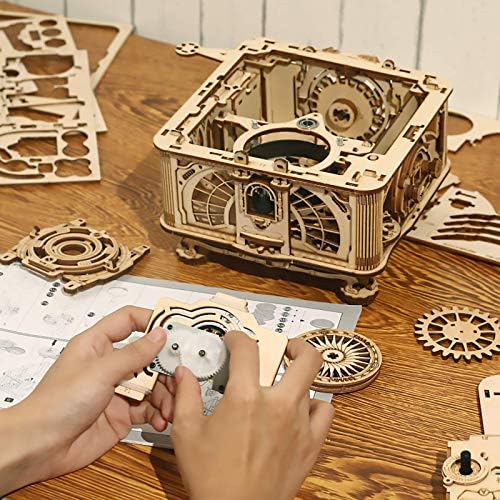 RoWood 3D Wooden Gramophone Puzzle Record Player