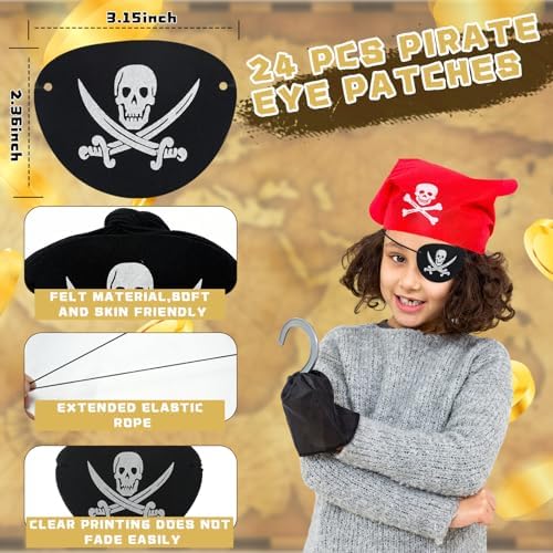 Libima Pirate Eye Patches and Telescopes Set for Kids