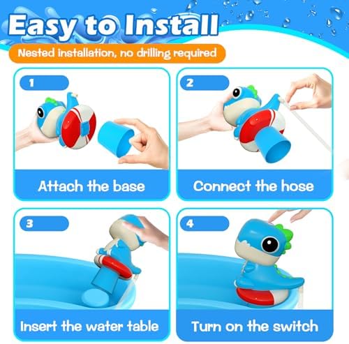 Dinosaur Water Pump for Sand and Water Tables - Blue