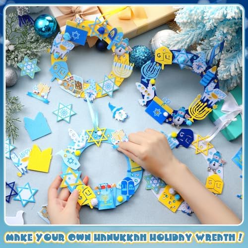 472 Pcs Hanukkah Wreath Craft Kit DIY Decorations