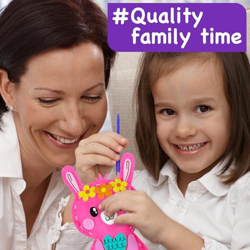 EZCRA Sewing Kit for Kids - 8 in 1 Craft Set