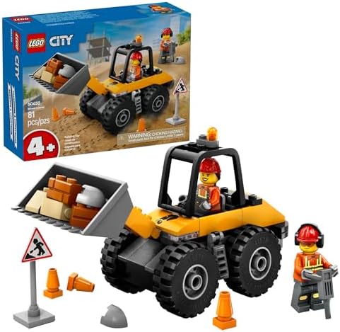 LEGO City Yellow Wheel Loader Building Toy for Kids Ages 4