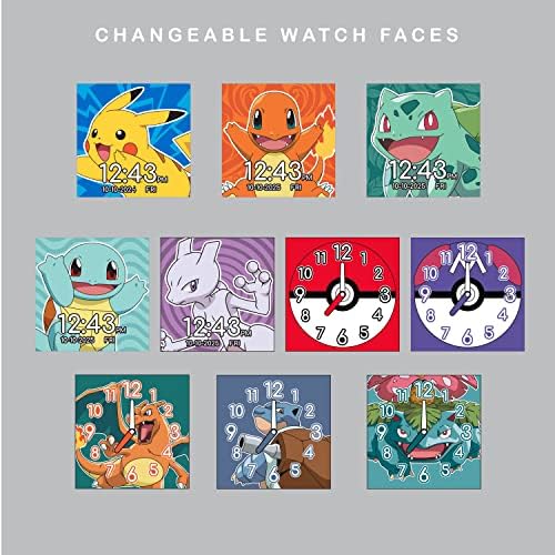 Accutime Pokmon Kids Smartwatch with Touchscreen and Interchangeable Straps
