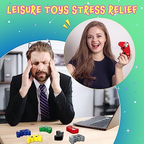 Wettarn 12 Pcs Video Game Shaped Stress Toys