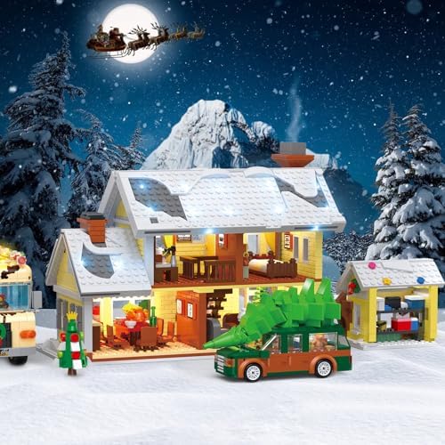 4 in 1 Christmas Building Set with 2056 PCS
