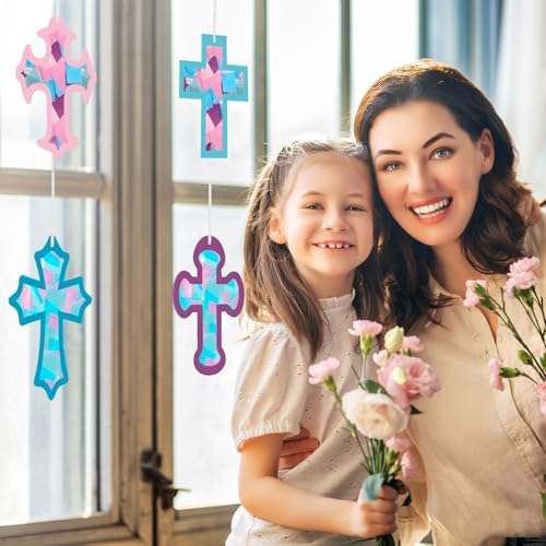 Tinlade 24 Piece Religious Cross Crafts DIY Kit
