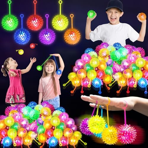 24PCS Light Up Bouncy Balls with LED Flashing