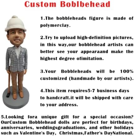 Custom Handmade Bobblehead Figure Personalized and Previewable
