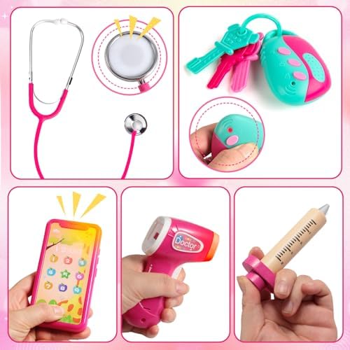 Sundaymot Doctor Kit for Girls and Toddlers 3-5