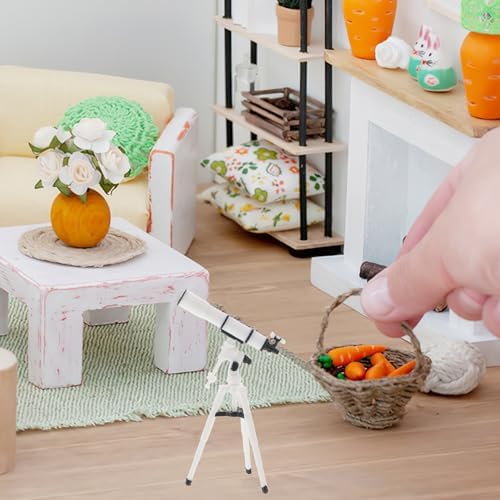 BESTonZON 112 Scale Dollhouse Telescope Ornament