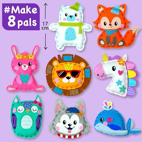 EZCRA Sewing Kit for Kids - 8 in 1 Craft Set