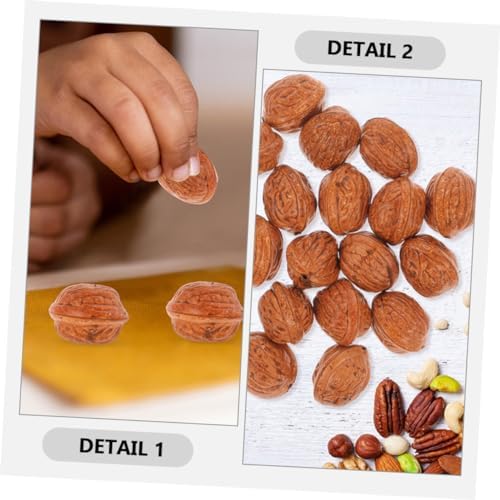 Vosarea 50pcs Realistic Artificial Walnuts Decorations