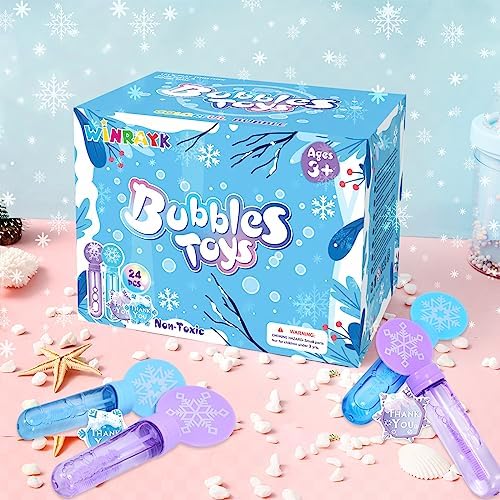 Winrayk Frozen Bubble Wands for Kids Party Favors