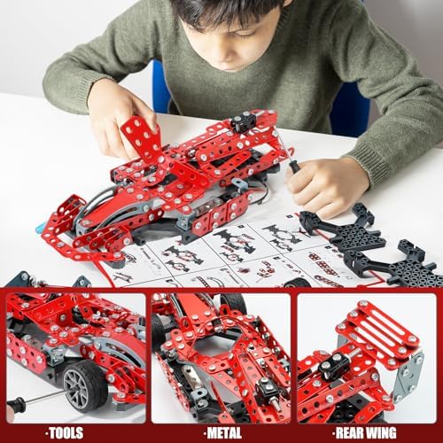 Red F1 Racing Car Metal Model Kit