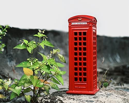 DS DISTINCTIVE STYLE Retro British Telephone Booth Coin Bank