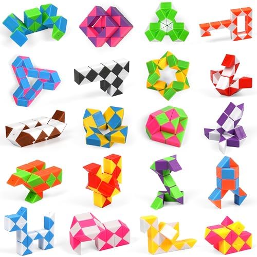 26 Pack Magic Snake Cube Puzzle Toy for Kids