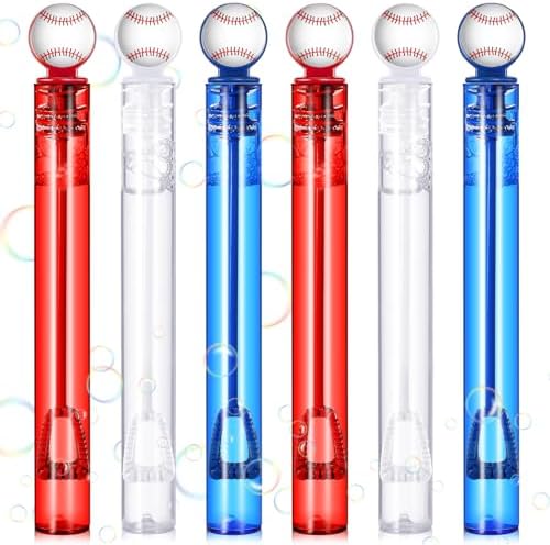 24 Pcs Baseball Themed Bubble Wands for Kids Party Supplies