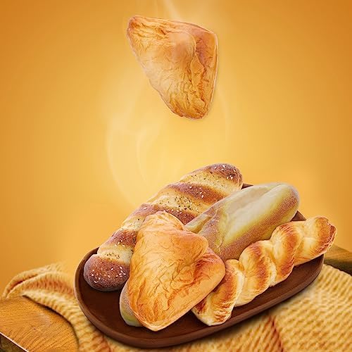 Woration 4pcs Artificial French Bread Display Set