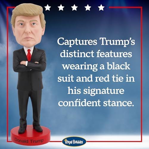 Royal Bobbles Donald Trump 8 Inch Collectible Bobblehead Statue