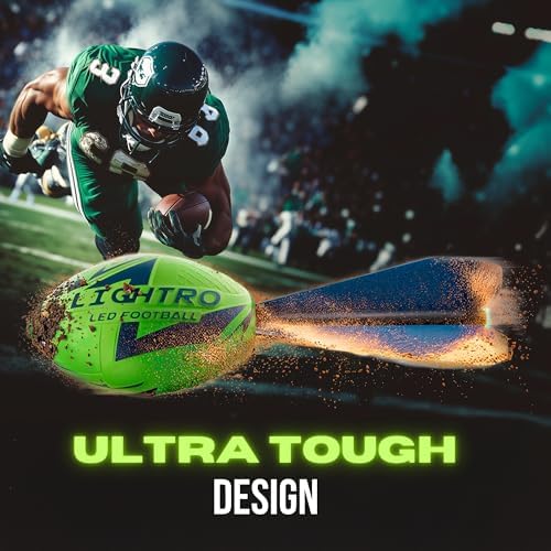 Lightro Foam Glow in The Dark Football with Smart LEDs