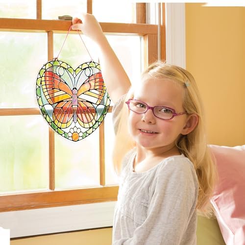 Melissa Doug Butterfly Stained Glass Sticker Kit