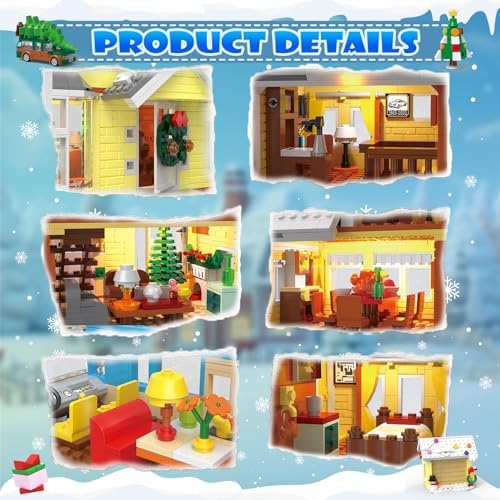 4 in 1 Christmas Building Set with 2056 PCS