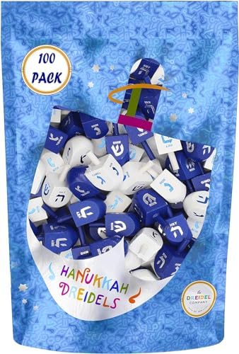 The Dreidel Company Hanukkah Wood Dreidel 1000-Pack
