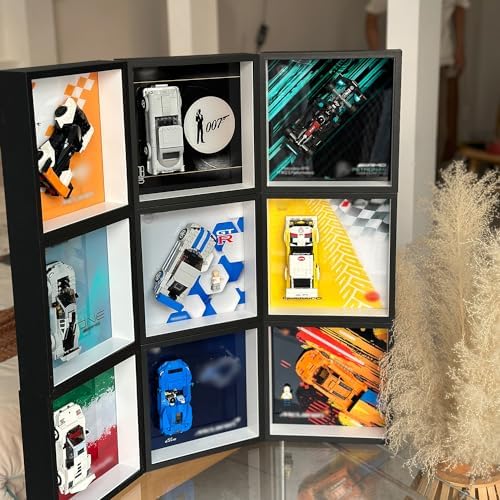 iLuane Display Wallboard for Lego Speed Champions 1970 Dodge Charger RT 76912