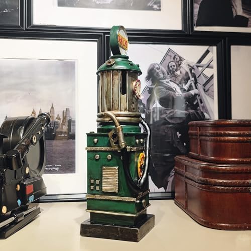 Retro Gas Pump Coin Bank Decorative Figurine