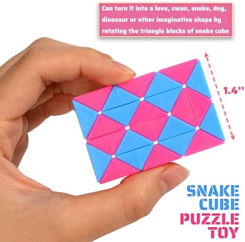 26 Pack Magic Snake Cube Puzzle Toy for Kids