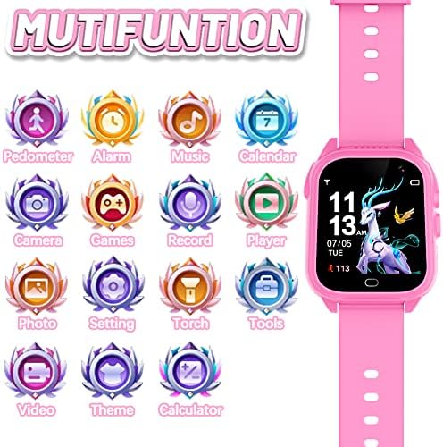 OVV Kids Waterproof Smart Watch with HD Screen and 26 Games