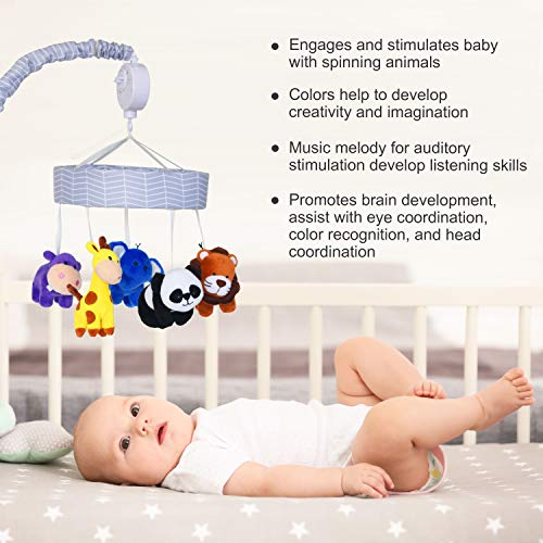 CK WORKS Baby Crib Mobile with Animal Friends