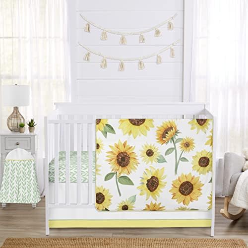 Sweet Jojo Designs Boho Floral Memory Board - Sunflower Yellow Green White