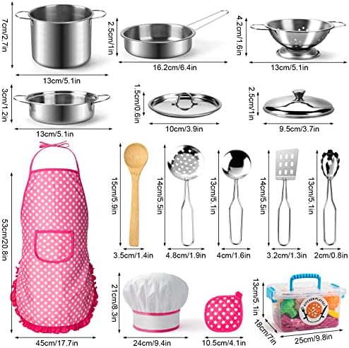 Tigerhu 26PCS Play Kitchen Accessories Set