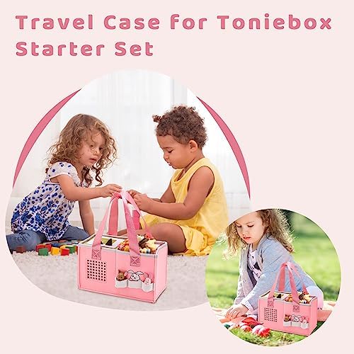 Pink Felt Carrying Case for Toniebox Starter Set