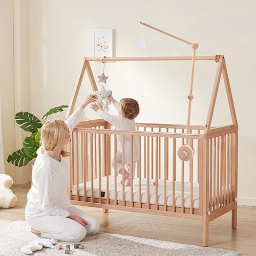WIOSOUL Baby Crib Mobile Arm Holder with Music Box
