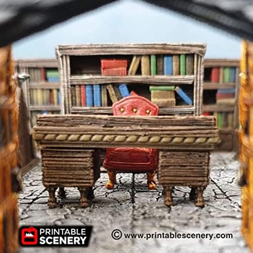 3DEGOS DD Terrain Library Furniture Set 28mm