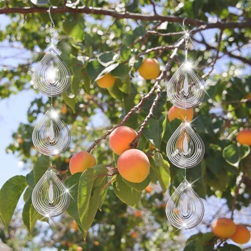 Droplet Bird Scare Discs Set for Garden Protection