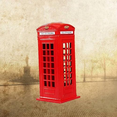 LIFKOME London Telephone Booth Money Bank